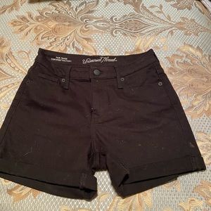 Black Jean shorts